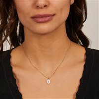 Collar Amen Mujer Miracolosa in Plata Zircone CLMISMGB - CLMISMGB